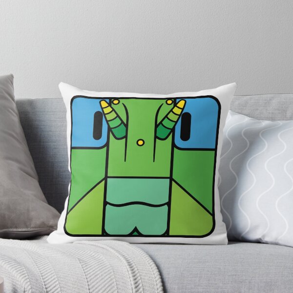 Item preview, Grasshopper cartoon head square (green)  designed and sold by TiffanyYau.