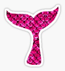 Mermaid Tail - pink Sticker