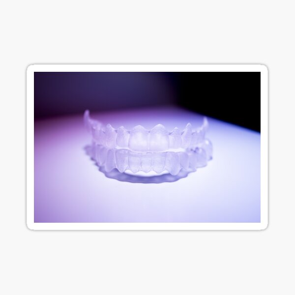 Invisible dental teeth brackets tooth aligners plastic braces retainers to straighten teeth Sticker