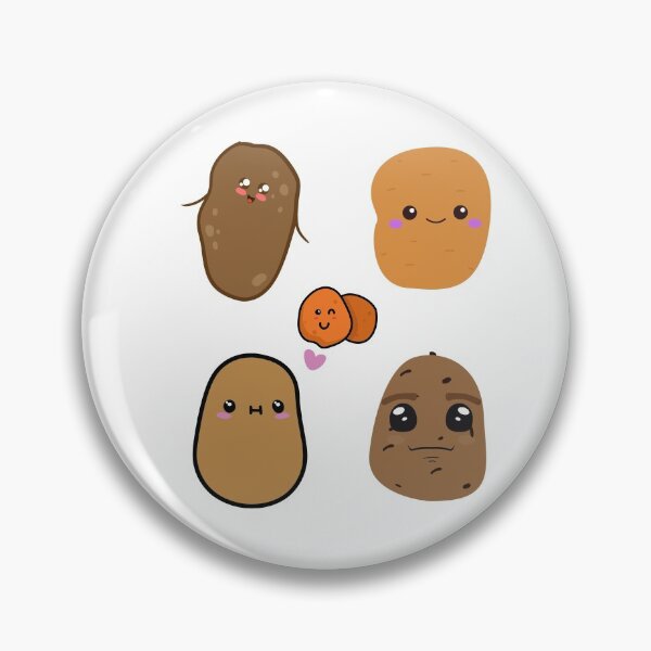 Item preview, Cute Sweet Potato Spud Essential sticker designed and sold by Dragsma ⭐⭐⭐⭐⭐.