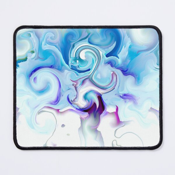 Item preview, minimal light blue marble waves designed and sold by haroulita.