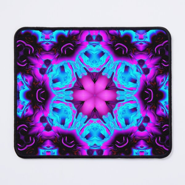 Item preview, blue purple vivid flower mandala designed and sold by haroulita.