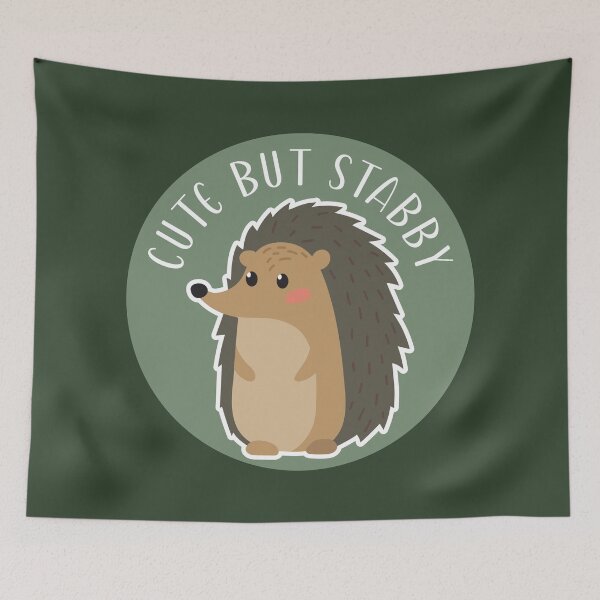 Item preview, Adorable Hedgehog: Cute But Stabby designed and sold by Happy Puppy Print On Demand.