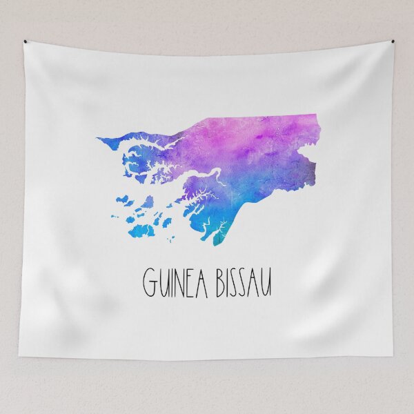 Item preview, Guinea Bissau Watercolor Map - Guinea Bissauan designed and sold by MountainD.