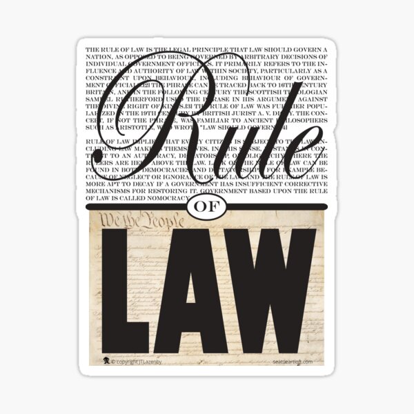 Rule of Law Sticker