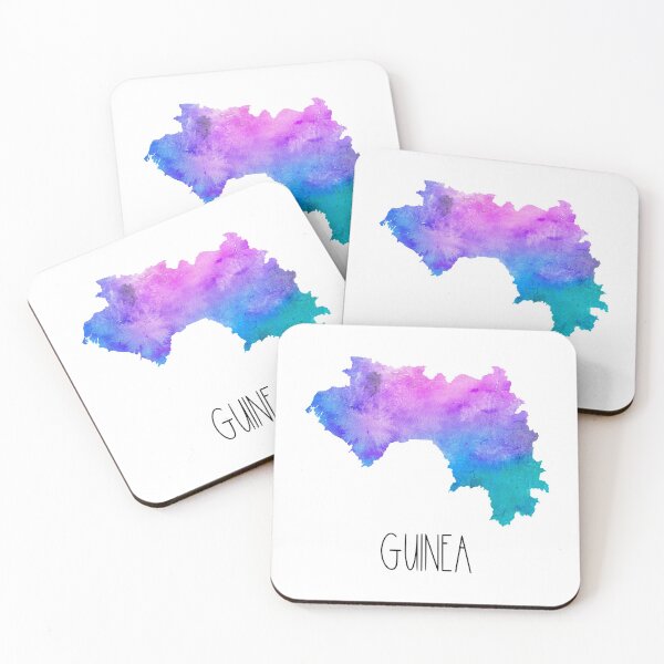Item preview, Guinea Watercolor Map - Guinean designed and sold by MountainD.