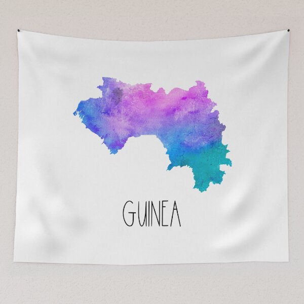 Item preview, Guinea Watercolor Map - Guinean designed and sold by MountainD.