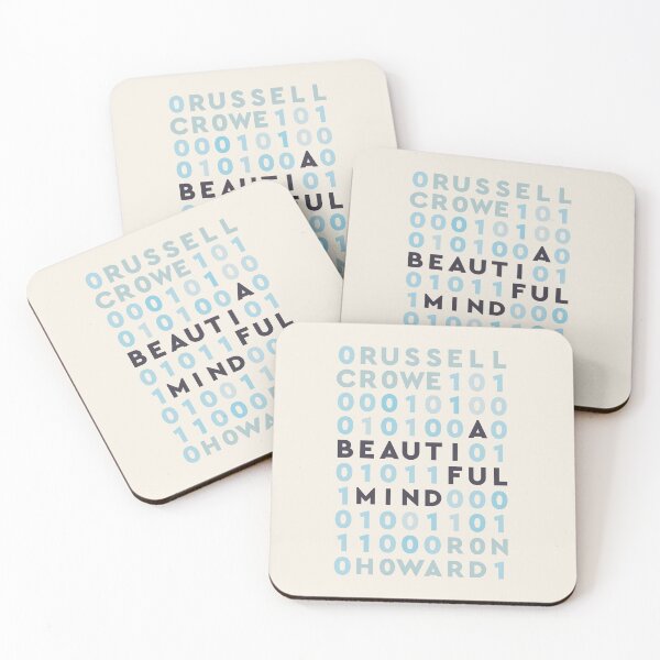 Item preview, A Beautiful Mind, Russell Crowe, Ron Howard, John Nash, Jennifer Connelly, alternative movie poster designed and sold by Spallutos.
