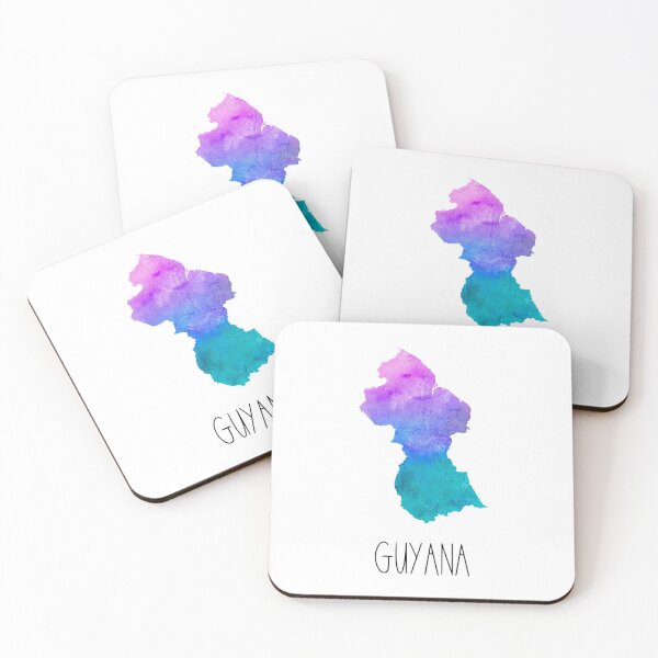 Item preview, Guyana Watercolor Map - Guyanese designed and sold by MountainD.