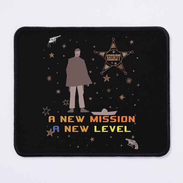 Item preview, A new mission a new level cowboy designed and sold by Mohamed11Khalid.