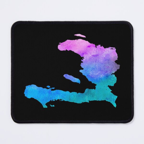 Item preview, Haiti Watercolor Map - Haitian designed and sold by MountainD.