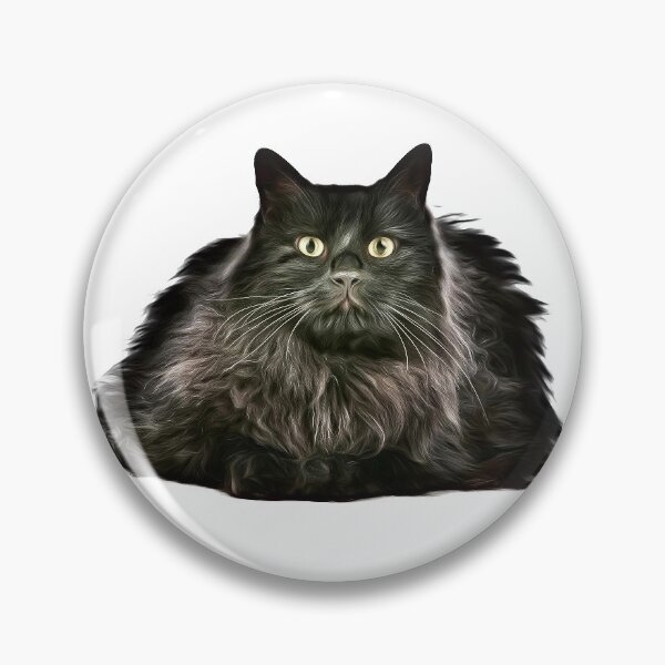Item preview, Fluffy Black Cat designed and sold by Dreamflight.