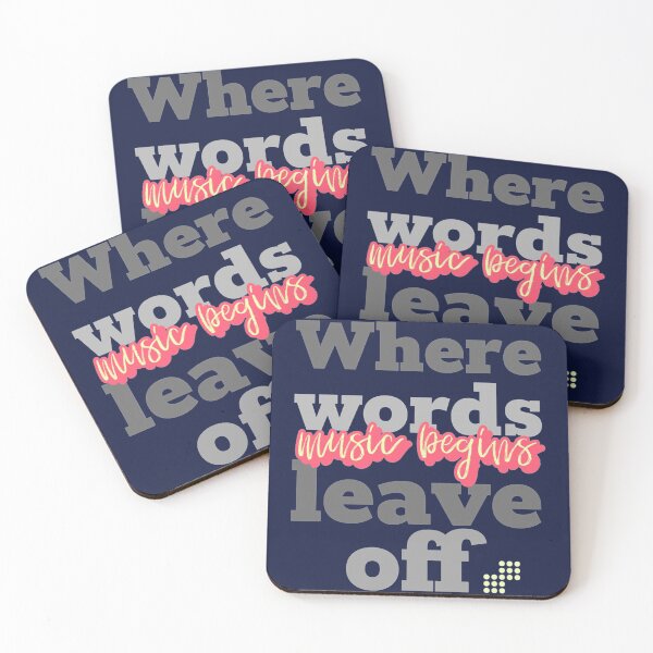 Item preview, Where Words Leave Off Music Begins   designed and sold by JACOB-CANADA.