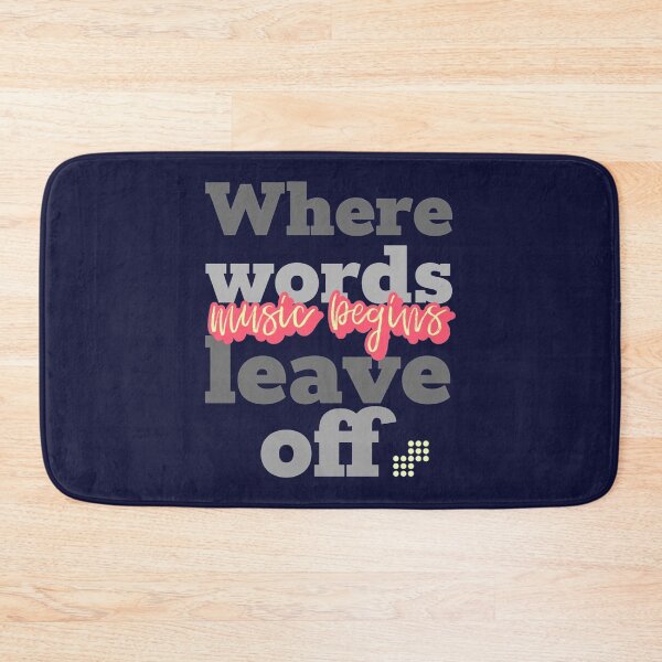 Item preview, Where Words Leave Off Music Begins   designed and sold by JACOB-CANADA.