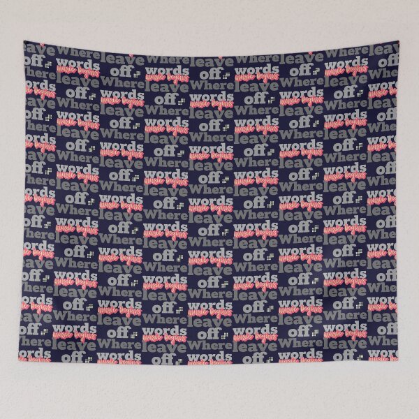 Item preview, Where Words Leave Off Music Begins   designed and sold by JACOB-CANADA.