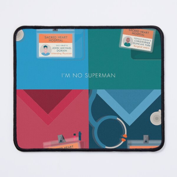 Item preview, Alternative Scrubs poster, Doctor coats, John Dorian, JD, Turk, Carla Espinosa, Elliot Reid, Zach Braff, Bill Lawrence designed and sold by Spallutos.