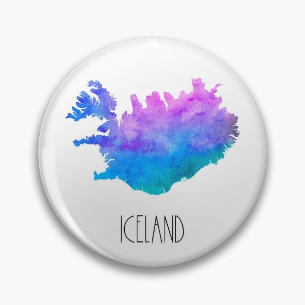 Item preview, Iceland Watercolor Map - Icelandic designed and sold by MountainD.