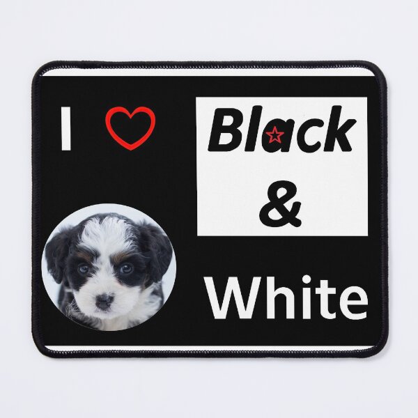 Item preview, I Luv Black And White Puppy designed and sold by FunMerchOutlet.
