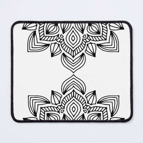 Item preview, Black white half mandala designed and sold by haroulita.