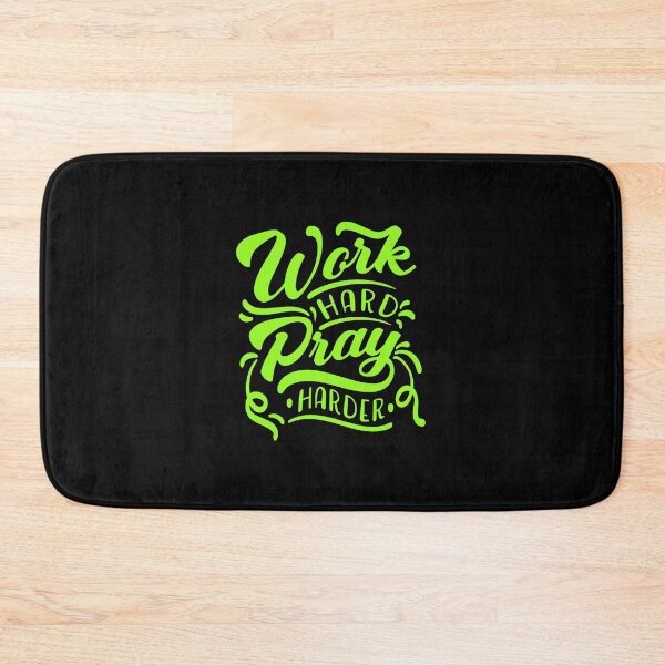 Item preview, Work Hard Pray Harder Motivational Quote designed and sold by Open Canvas.