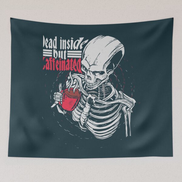 Item preview, Dead Inside but Caffeinated designed and sold by NgocHoa.