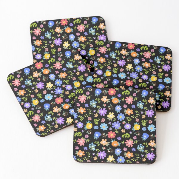 Item preview, Colorful Nature Wildflowers make life beautiful - Black Edition  designed and sold by monodesigns.