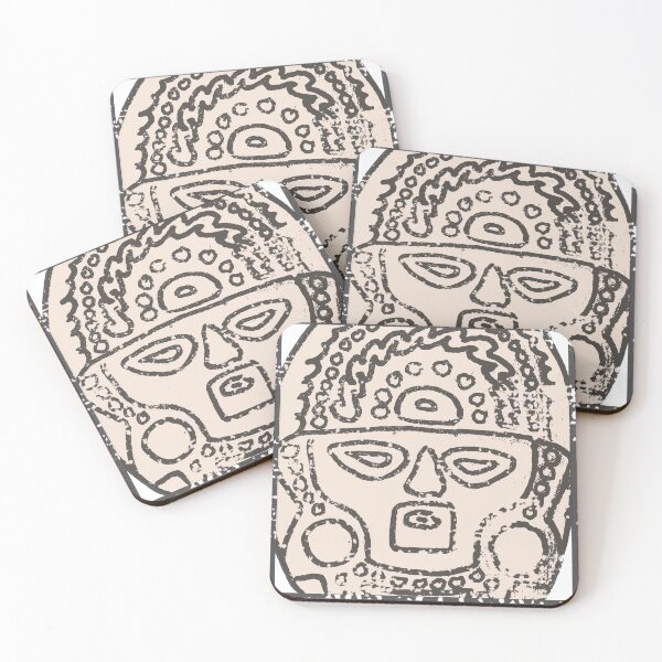 Item preview, Ancient Inca Face Statue designed and sold by inktrips.