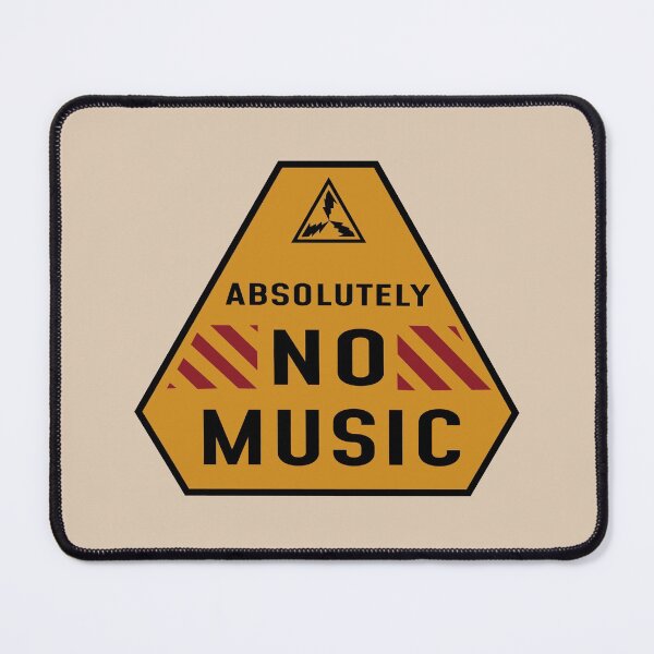 Item preview, Absolute No Music designed and sold by EvilSheet.