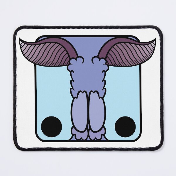 Item preview, Moth cartoon head square (blue and purple)  designed and sold by TiffanyYau.