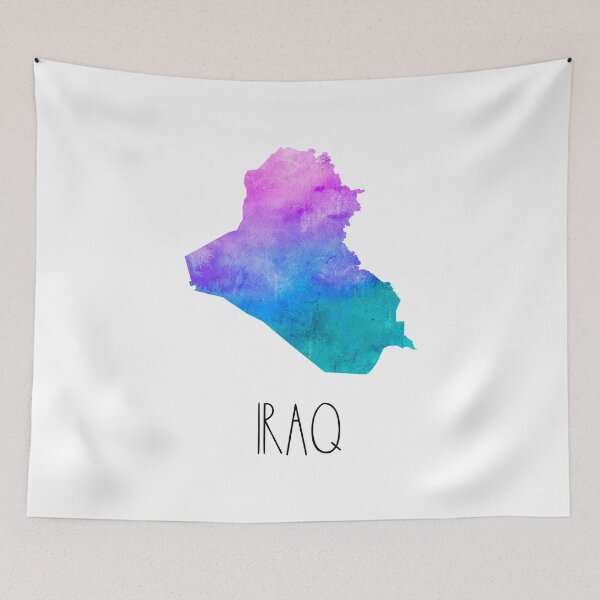 Item preview, Iraq Watercolor Map - Iraqi designed and sold by MountainD.