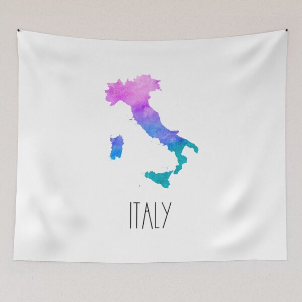 Item preview, Italy Watercolor Map - Italian designed and sold by MountainD.