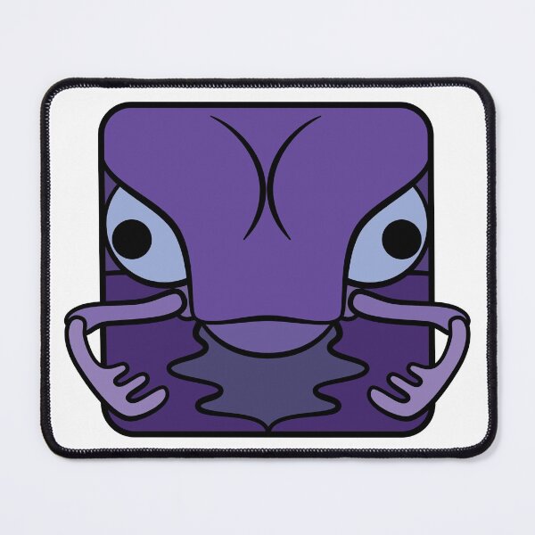 Item preview, Beetle cartoon head square (purple)  designed and sold by TiffanyYau.