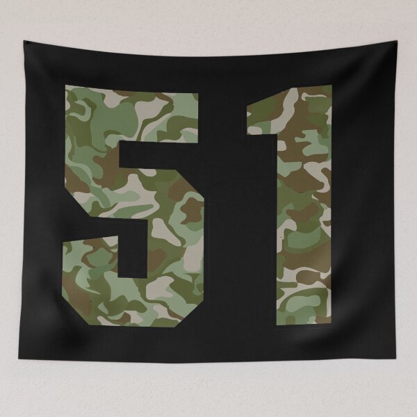 Item preview, Army Camo Number Fifty-one Veteran Lucky Number 51 designed and sold by Urosek.