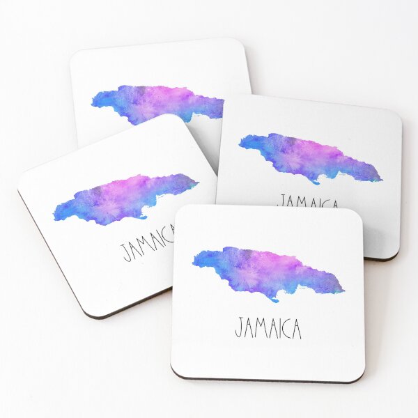Item preview, Jamaica Watercolor Map - Jamaican designed and sold by MountainD.