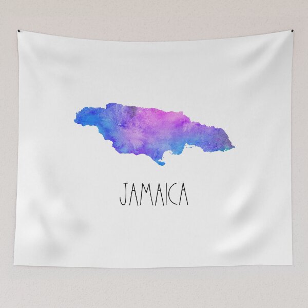 Item preview, Jamaica Watercolor Map - Jamaican designed and sold by MountainD.