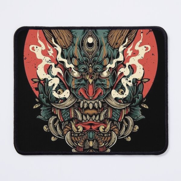 Item preview, Oni Mask Japanese Culture Art M ByTe designed and sold by Bubu World.