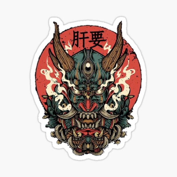 Item preview, Oni Mask Japanese Culture Art M ByTe designed and sold by M ByTe.