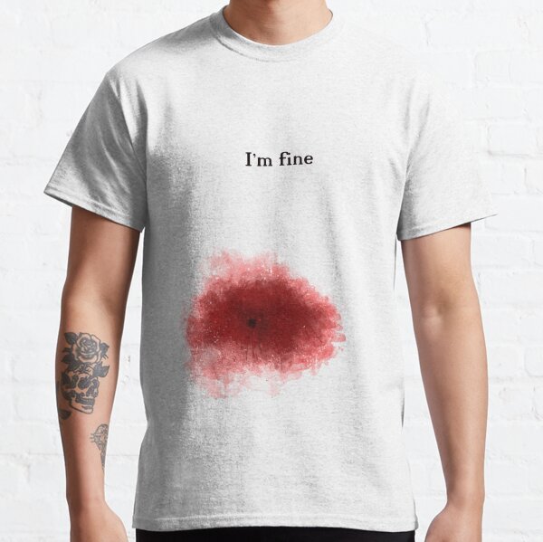  Funny Injury Blood Cut Hurt Wound Costume Tee