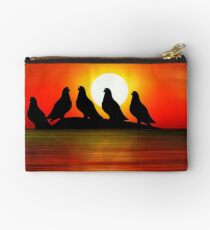 Birds at Sunset point Studio Pouch
