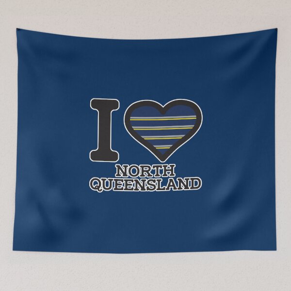 Item preview, “I love North Queensland” Apparels, Merchandise, T Shirts, Leggings, Skirt, Mask, Apron, Bags designed and sold by Ink Inc.