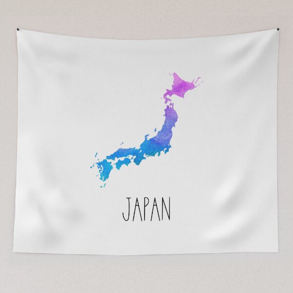 Item preview, Japan Watercolor Map - Japanese designed and sold by MountainD.
