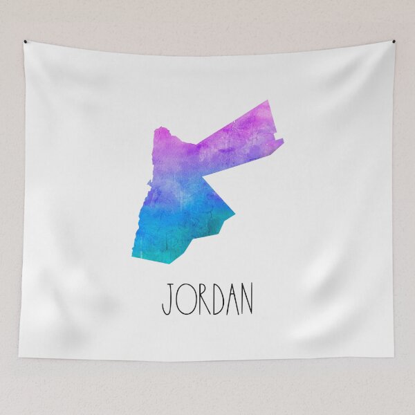 Item preview, Jordan Watercolor Map - Jordanian designed and sold by MountainD.