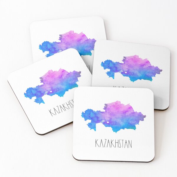 Item preview, Kazakhstan Watercolor Map - Kazakh designed and sold by MountainD.