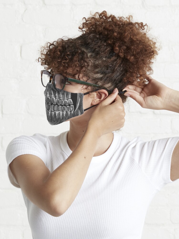 Thumbnail 6 of 7, Mask, Skeleton Mouth designed and sold by RoxaneLapa.