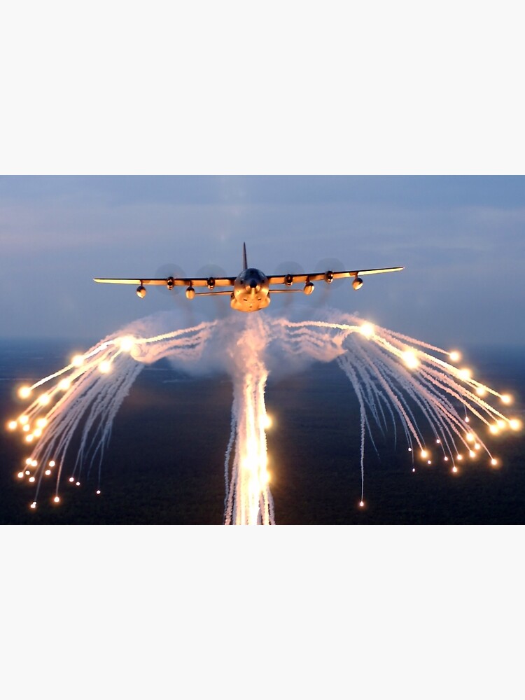 Discover HC-130 Drops Flares Poster