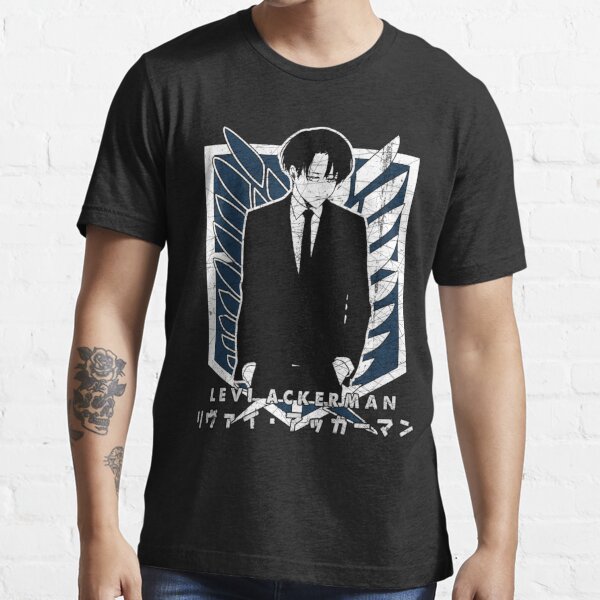 Levi Ackerman T Shirt For Sale By Msiphcu Redbubble Levi Ackerman T Shirts Captain Levi 4089