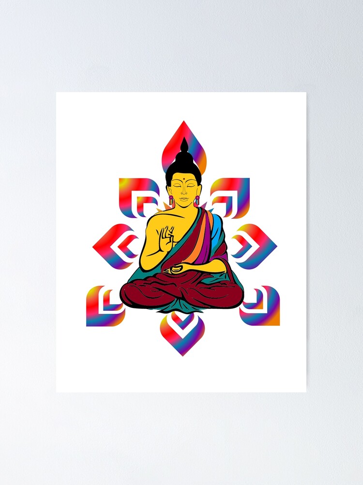Zen Mandala Yoga Meditation Buddha Spiritual Sticker