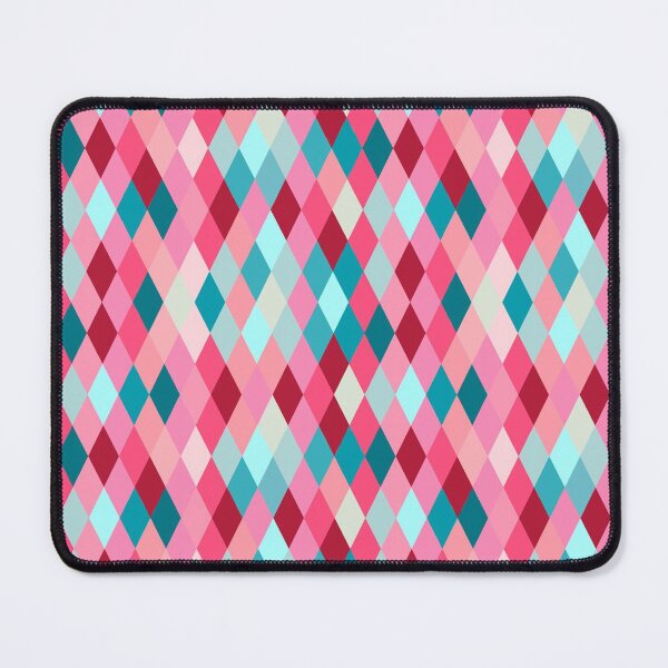 Item preview, Seamless lozenge pattern of red, pink, blue colors designed and sold by Svetlana Piatigoskaia.