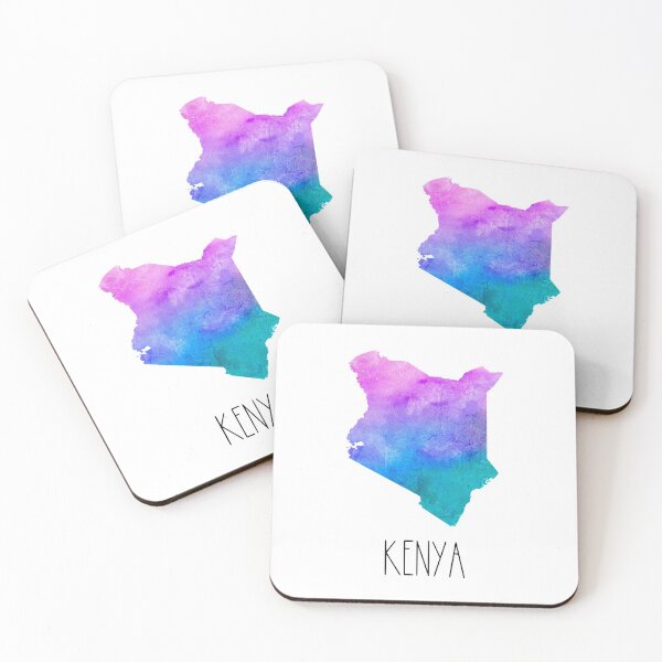 Item preview, Kenya Watercolor Map - Kenyan designed and sold by MountainD.