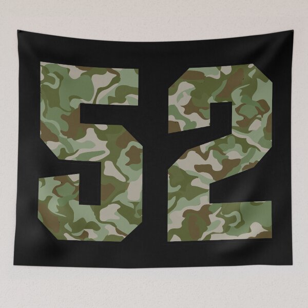 Item preview, Army Camo Number Fifty-two Veteran Lucky Number 52 designed and sold by Urosek.